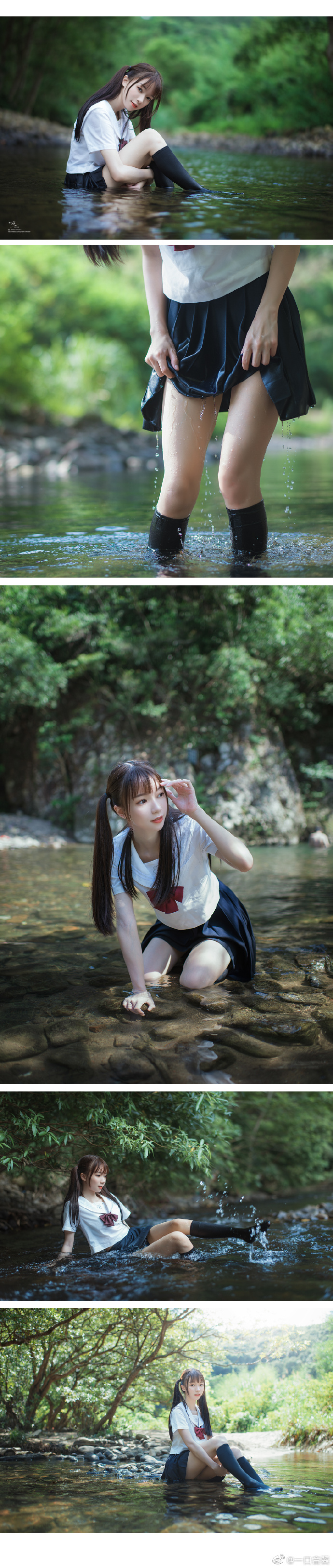 JK制服超话# 🍃 澄澈点轻风 灿烂的笑着出镜 :一口音酱摄影\后期 :@我是 预览 4