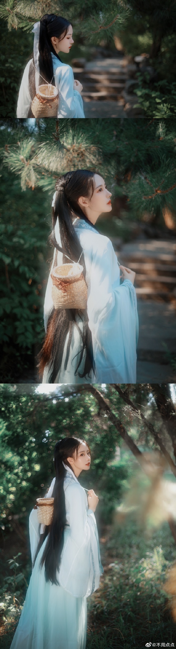汉服超话【汉服正片分享】【青鸾医仙】尝闻有青凤至人间，化为岐黄术者，日撷百草， 预览 3