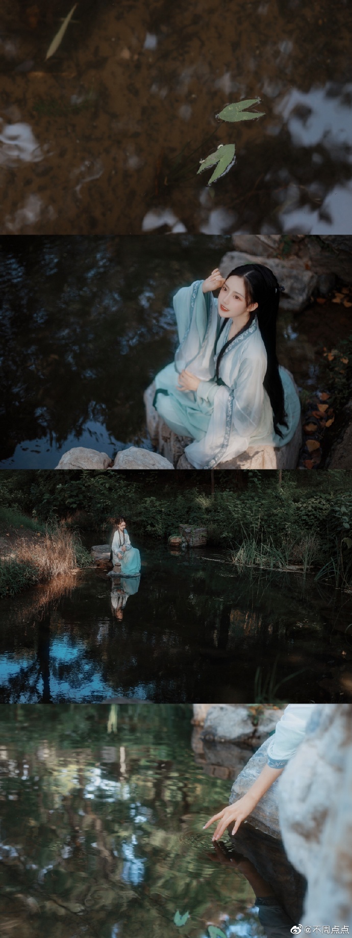 汉服超话【汉服正片分享】【青鸾医仙】尝闻有青凤至人间，化为岐黄术者，日撷百草， 预览 6