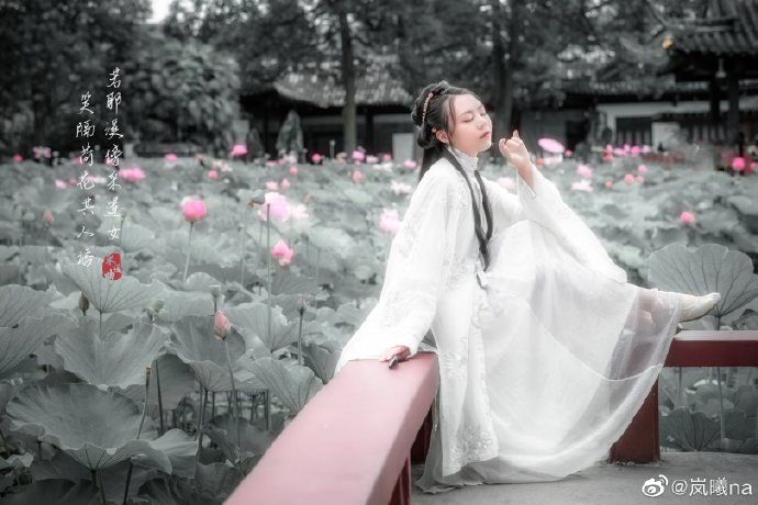 ### 【汉服正片】诗话江南 娇荷醉 杨柳依 钟声婉 杜鹃啼 最是信步好时节 诗 预览 5