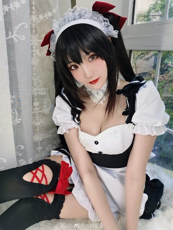 cosplay超话# 是女仆三三～这套自拍会收录在时崎狂三主题写真本【Nigh 预览 1