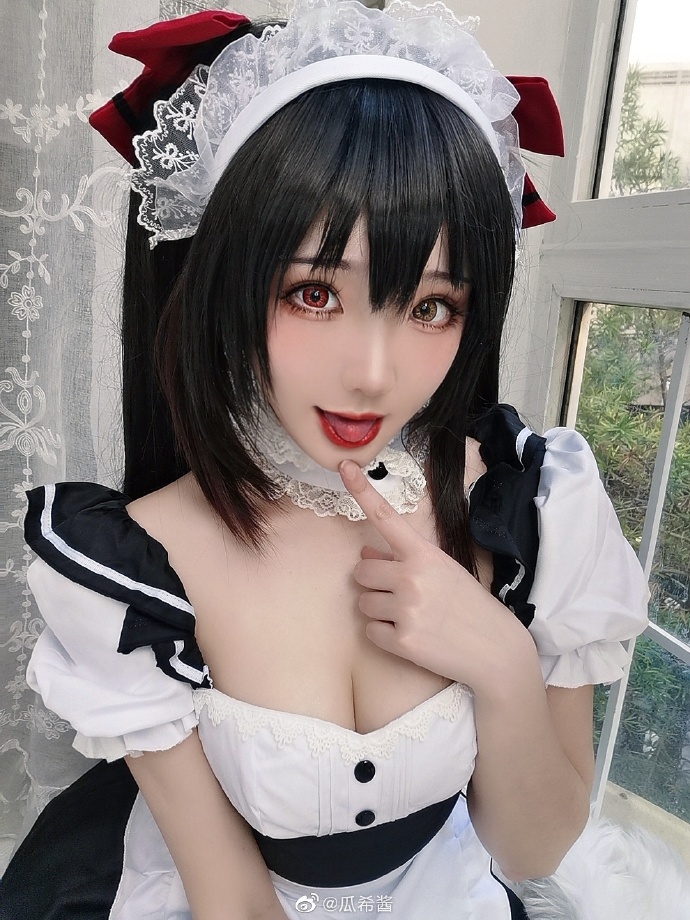 cosplay超话# 是女仆三三～这套自拍会收录在时崎狂三主题写真本【Nigh 预览 3