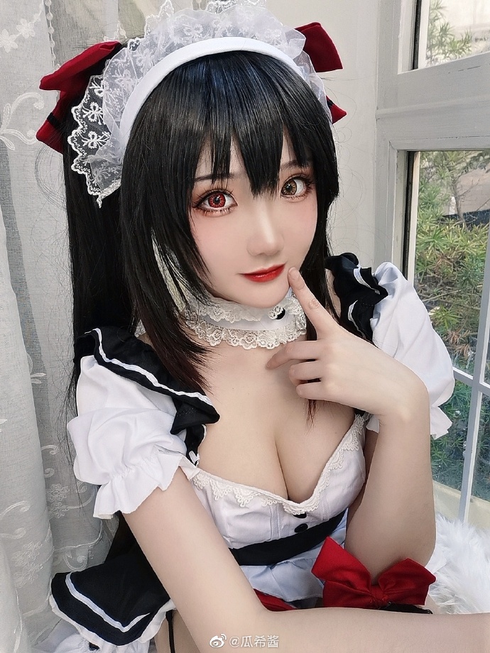 cosplay超话# 是女仆三三～这套自拍会收录在时崎狂三主题写真本【Nigh 预览 5