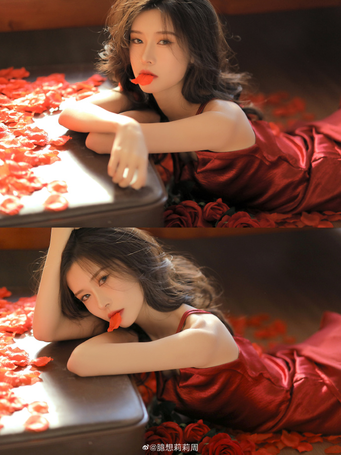 北京约拍超话# 影子向玫瑰献忱，落日与夕阳亲抚迟暮📷@臆想莉莉周 &@谢锦竹  预览 4