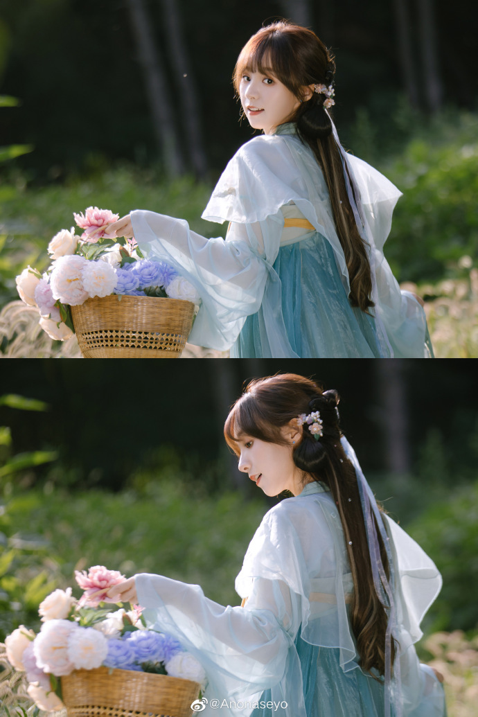 一个小兰花仿妆正片～太可爱啦📷：me👧：@小十一yuu 💄：@一只李李-汉 预览 5