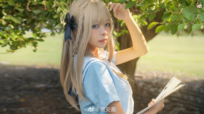 ### # 夏天的时候买到一条爱丽丝主题的水手服，终于有机会拍掉了！扑克牌是自己 预览 4