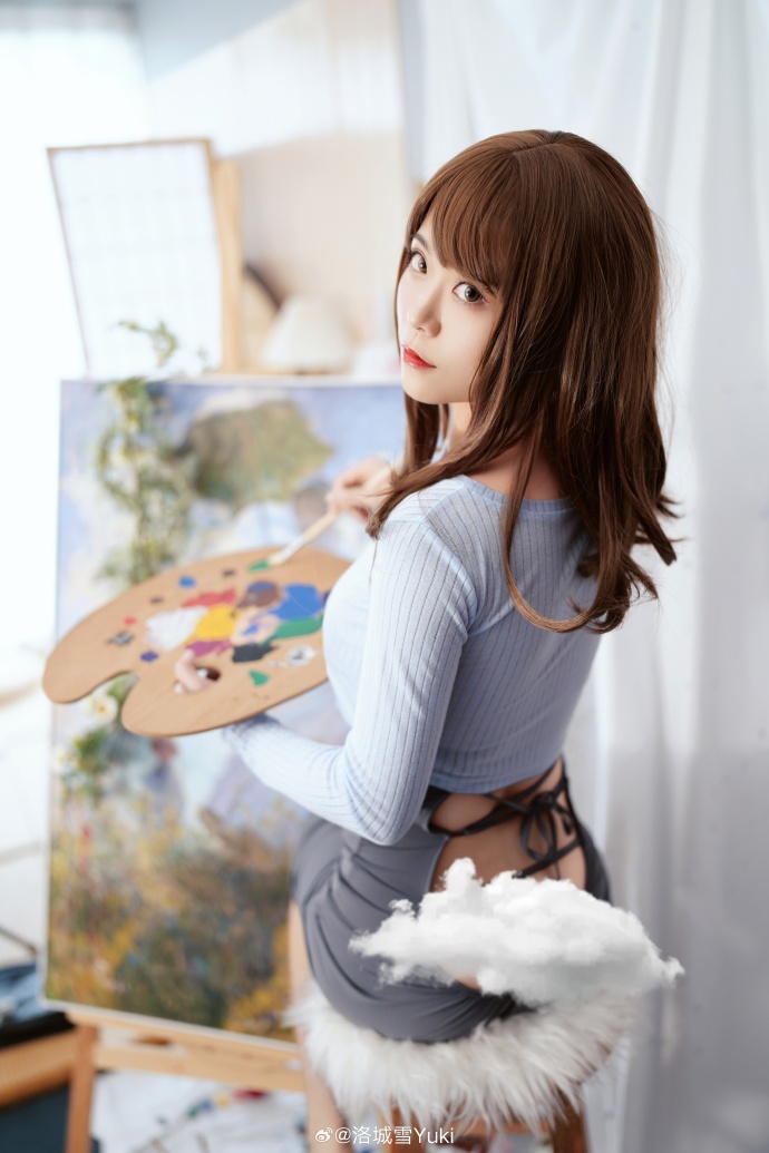 “哥，帮我系一下”吉他妹妹（33p）×贝斯妹妹（27p）​服装是Hitomio老