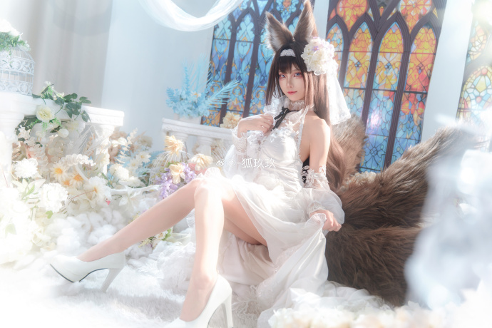 【碧蓝航线】天城誓约花嫁『水月花烛』cos “即使主上一如既往，鳐也想要做出改变 预览 2