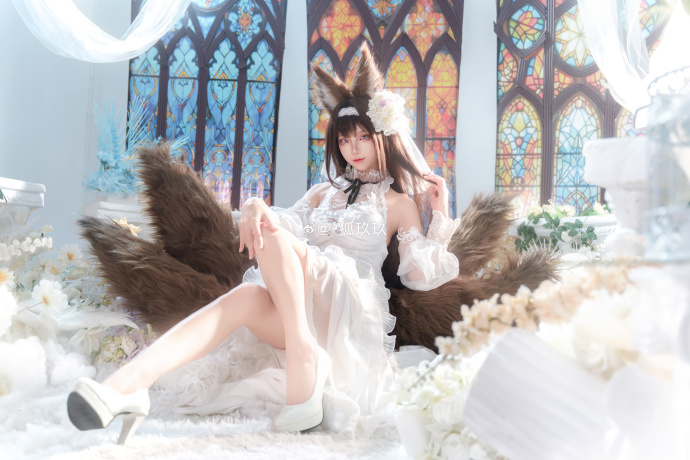 【碧蓝航线】天城誓约花嫁『水月花烛』cos “即使主上一如既往，鳐也想要做出改变 预览 4