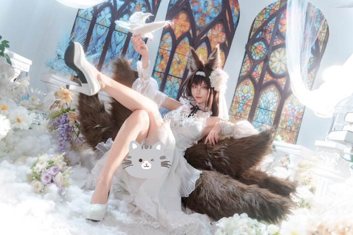 【碧蓝航线】天城誓约花嫁『水月花烛』cos “即使主上一如既往，鳐也想要做出改变 预览 6