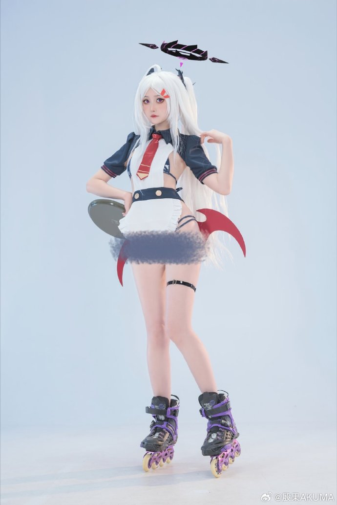 cosplay超话 欢迎光临小恶魔的餐厅✌🏻【COS正片】蔚蓝档案 空崎日奈同 预览 4