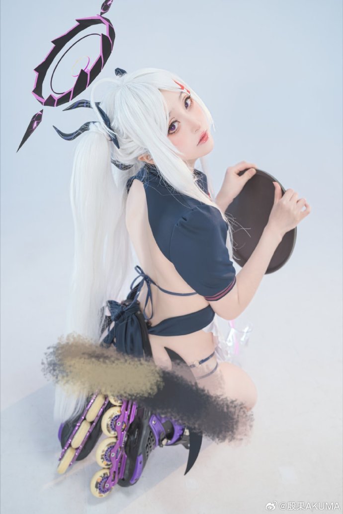 cosplay超话 欢迎光临小恶魔的餐厅✌🏻【COS正片】蔚蓝档案 空崎日奈同 预览 5