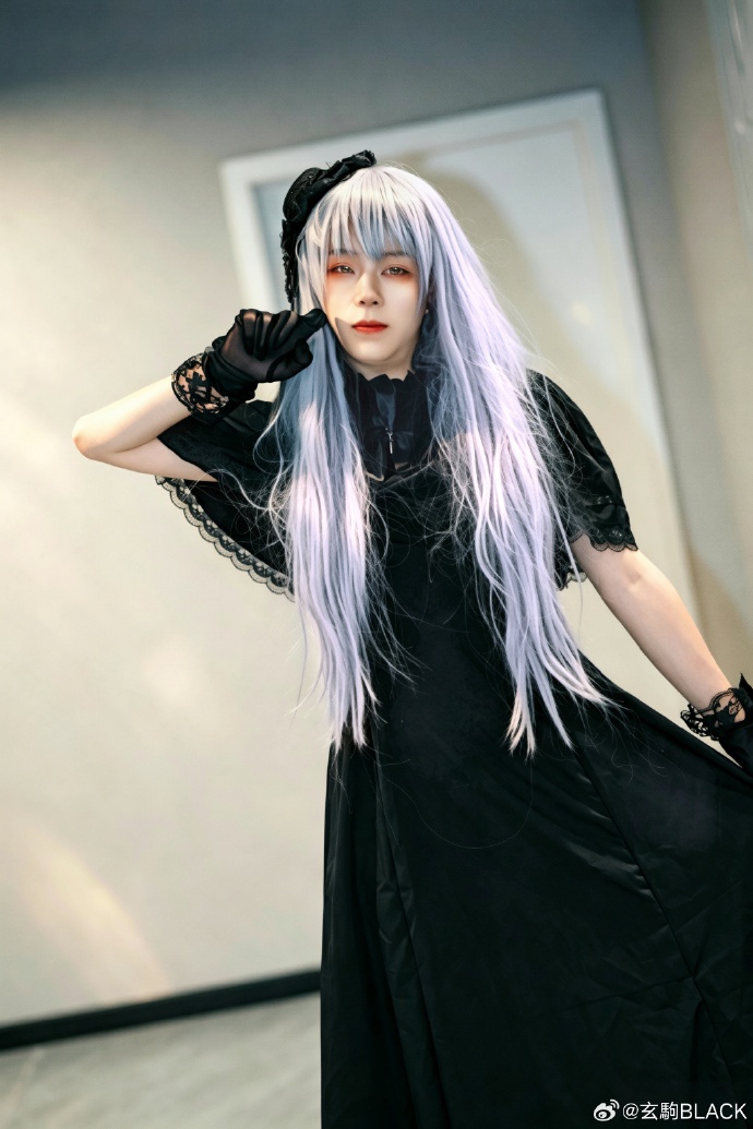 是独一无二的顶点”武邦O2.0 湊 友希那Cos正片-自设黑色lolita👗衣服 预览 3