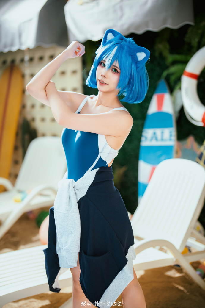 cosplay超话## 游泳部要招生了！曲奇：扑扑O网页链接 📷：@土拨鼠i_