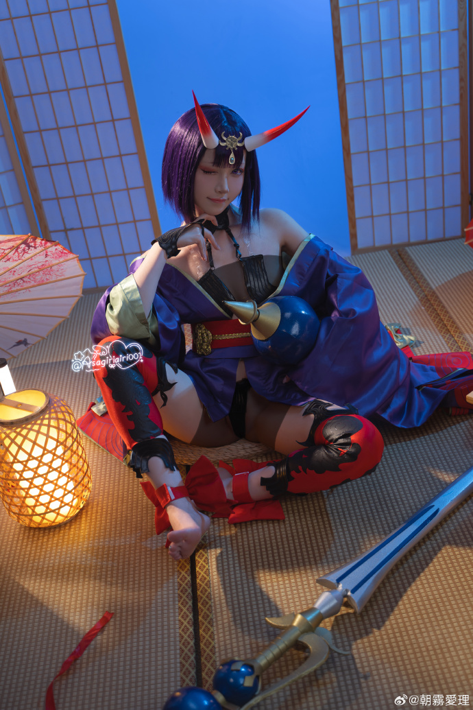fgo超话 酒吞童子cos正片💜❤️🖤“平日承蒙您多方宠爱，奴家也很是欢喜呢～ 预览 1