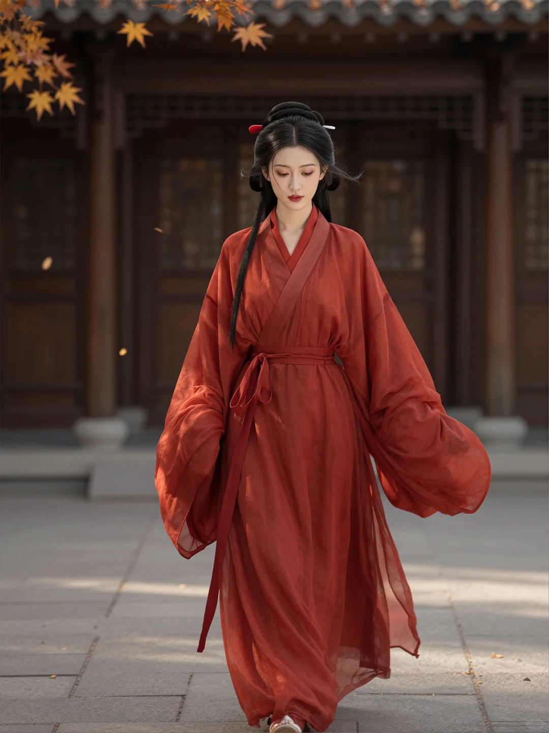 温柔光影下的东方美学，古风少女汉服写真