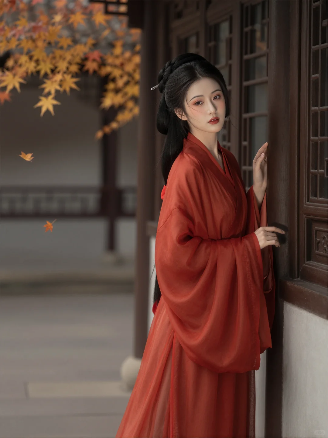 温柔光影下的东方美学，古风少女汉服写真 预览 3