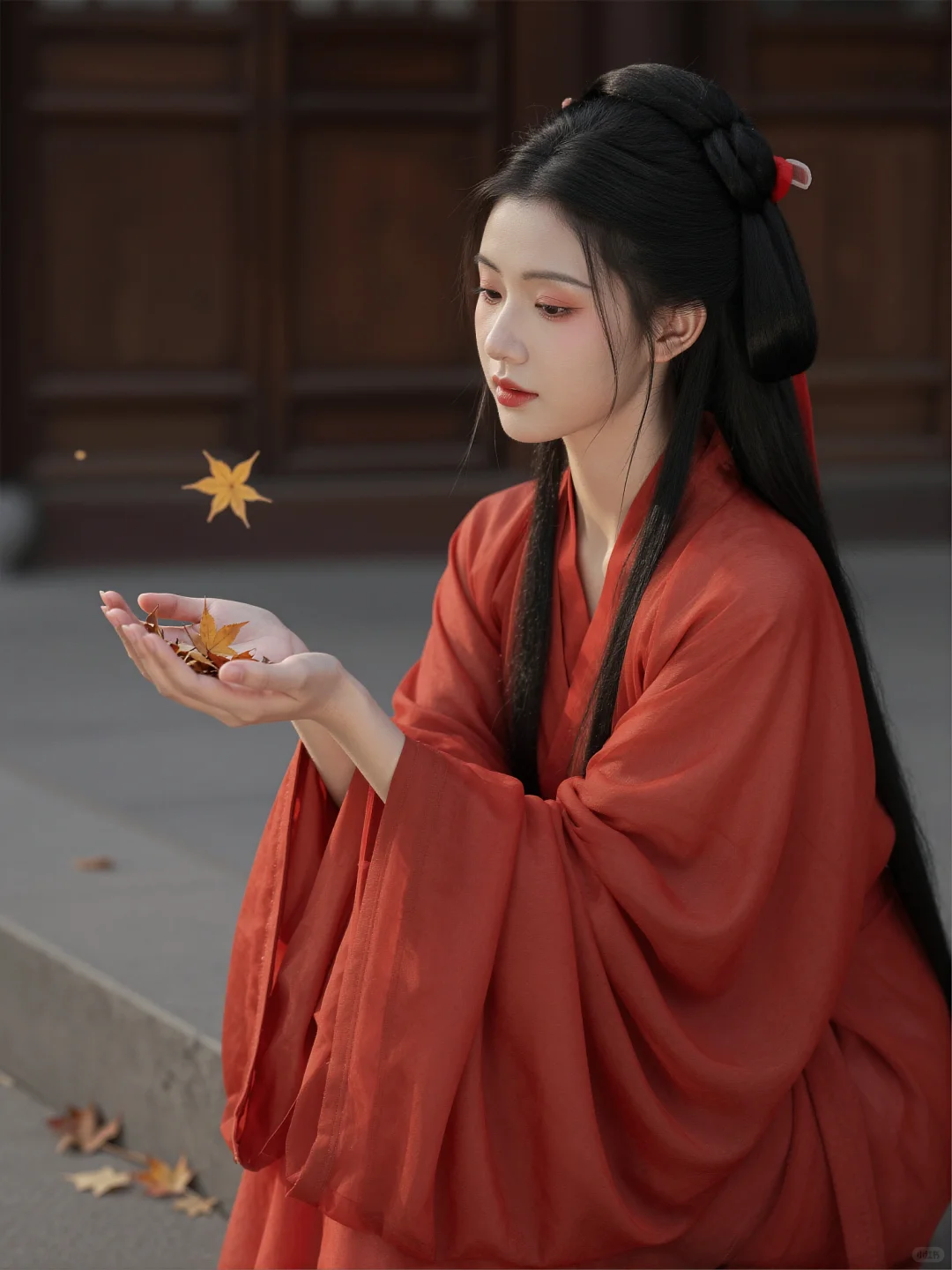 温柔光影下的东方美学，古风少女汉服写真 预览 5