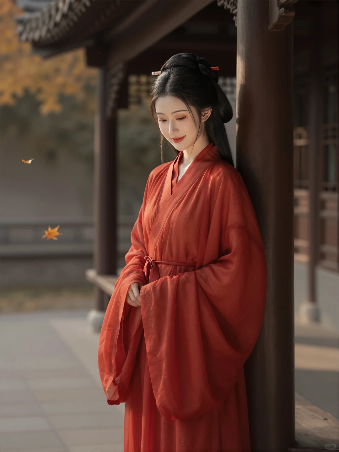温柔光影下的东方美学，古风少女汉服写真 预览 6