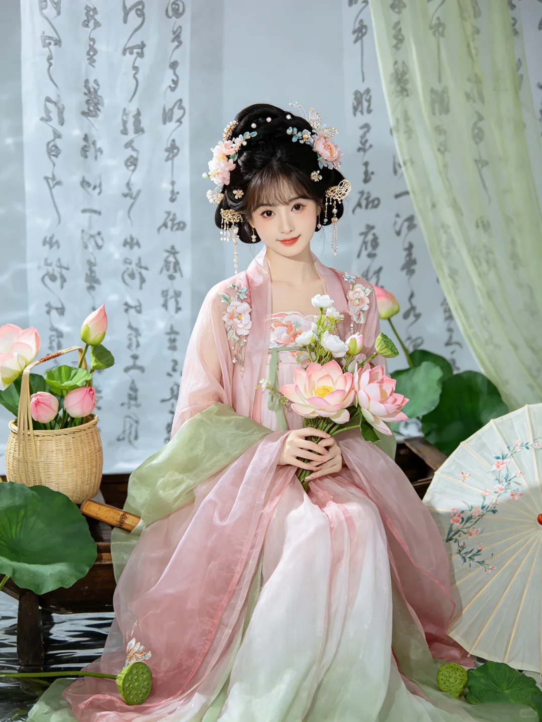 荷花的清冷感，清风徐来，荷叶轻摇~附口令 预览 2