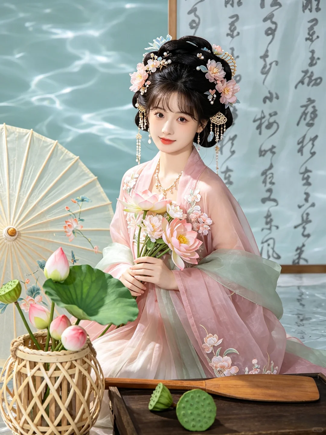 荷花的清冷感，清风徐来，荷叶轻摇~附口令 预览 4