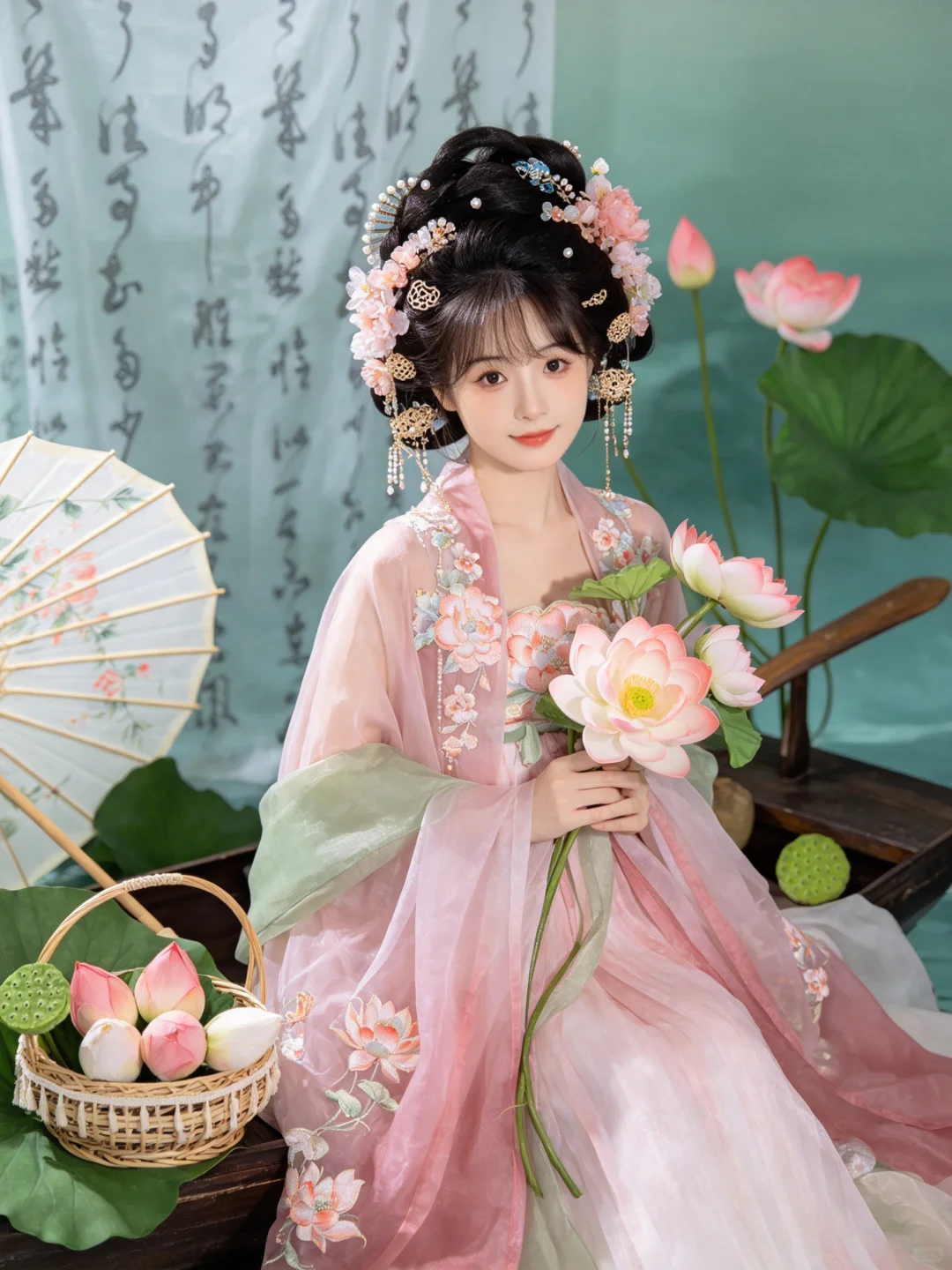 荷花的清冷感，清风徐来，荷叶轻摇~附口令 预览 5