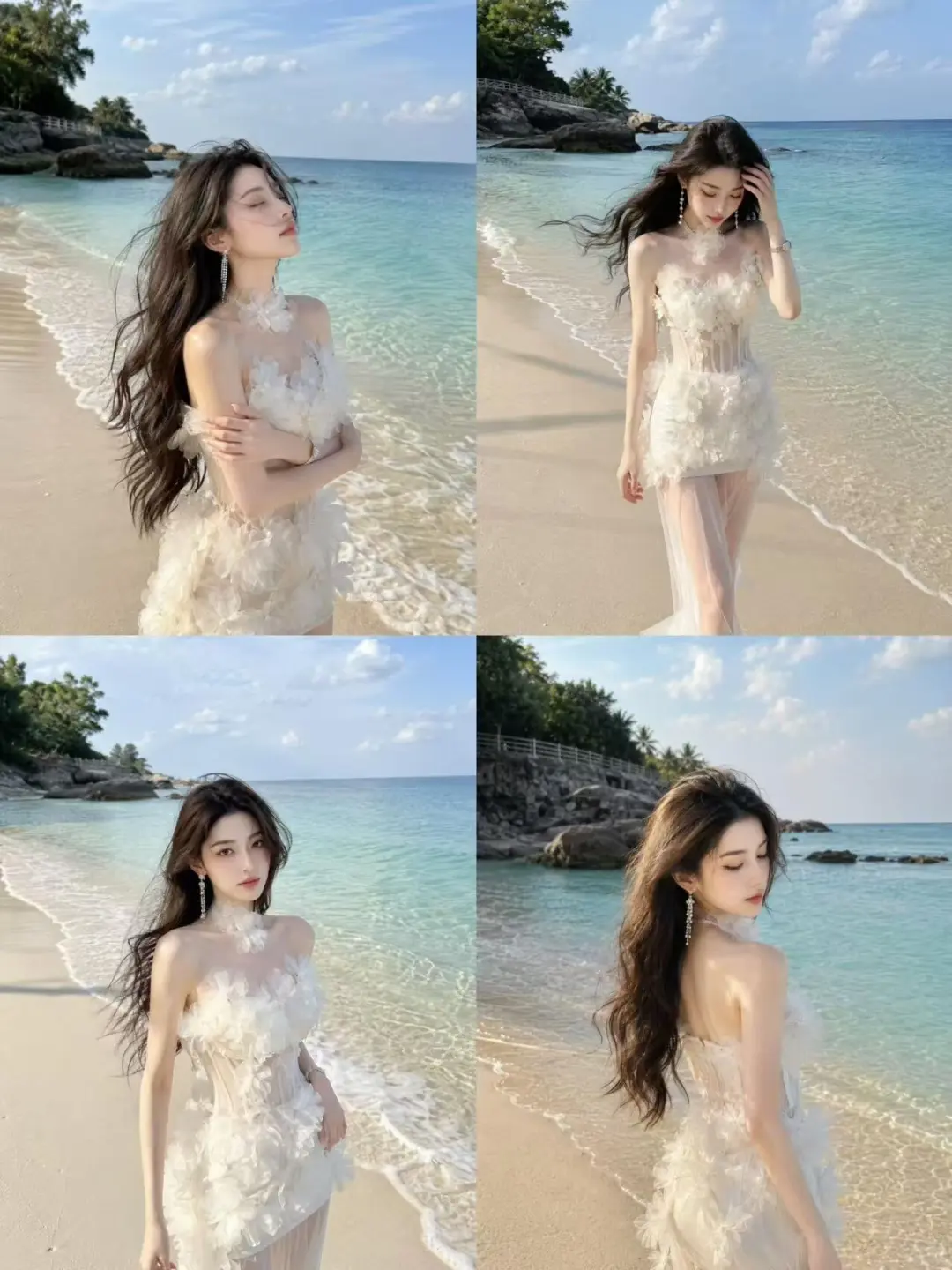 夏天是蓝色的：海边拍照姿势🌊 预览 3