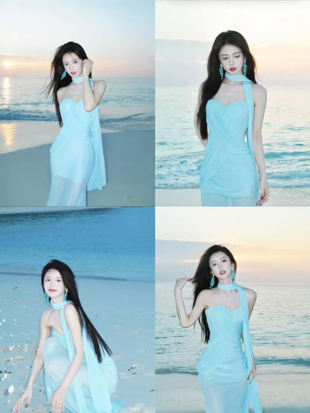 夏天是蓝色的：海边拍照姿势🌊 预览 5